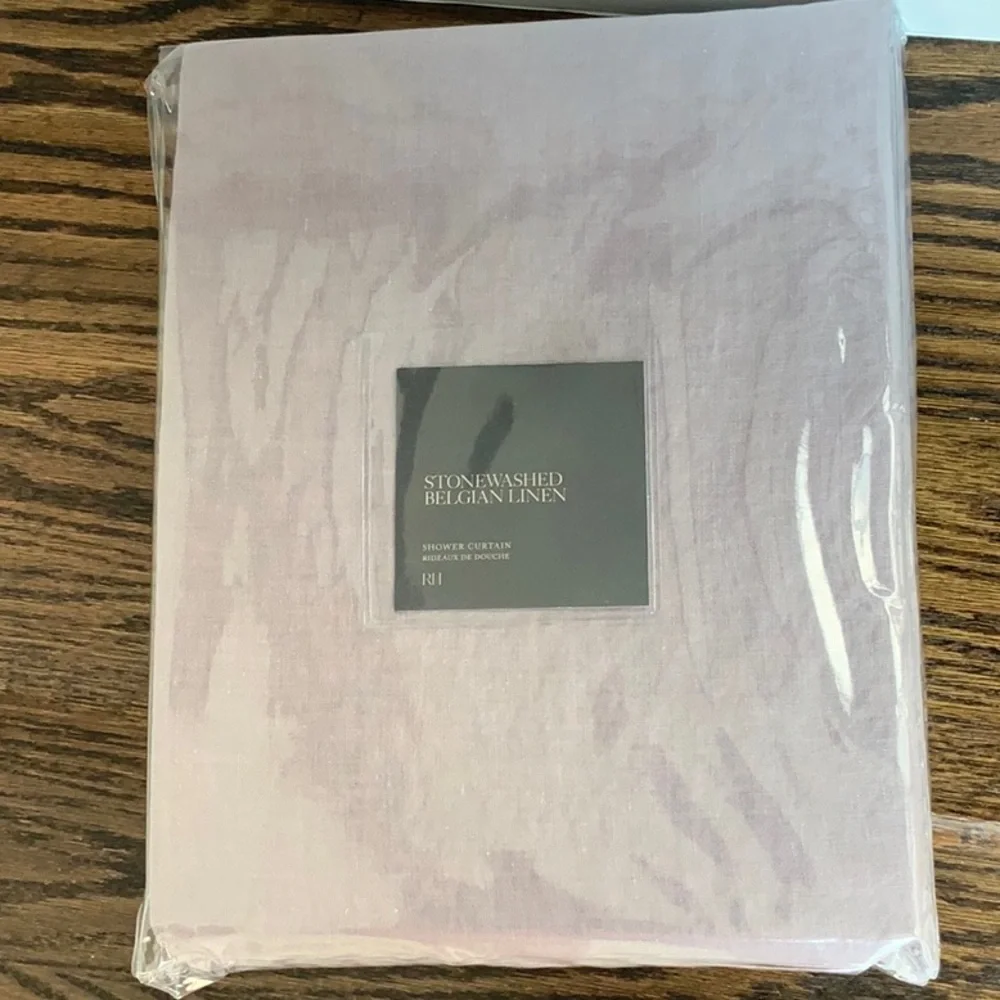 RESTORATION HARDWARE STONEWASHED BELGIAN FLAX LINEN SHOWER CURTAIN